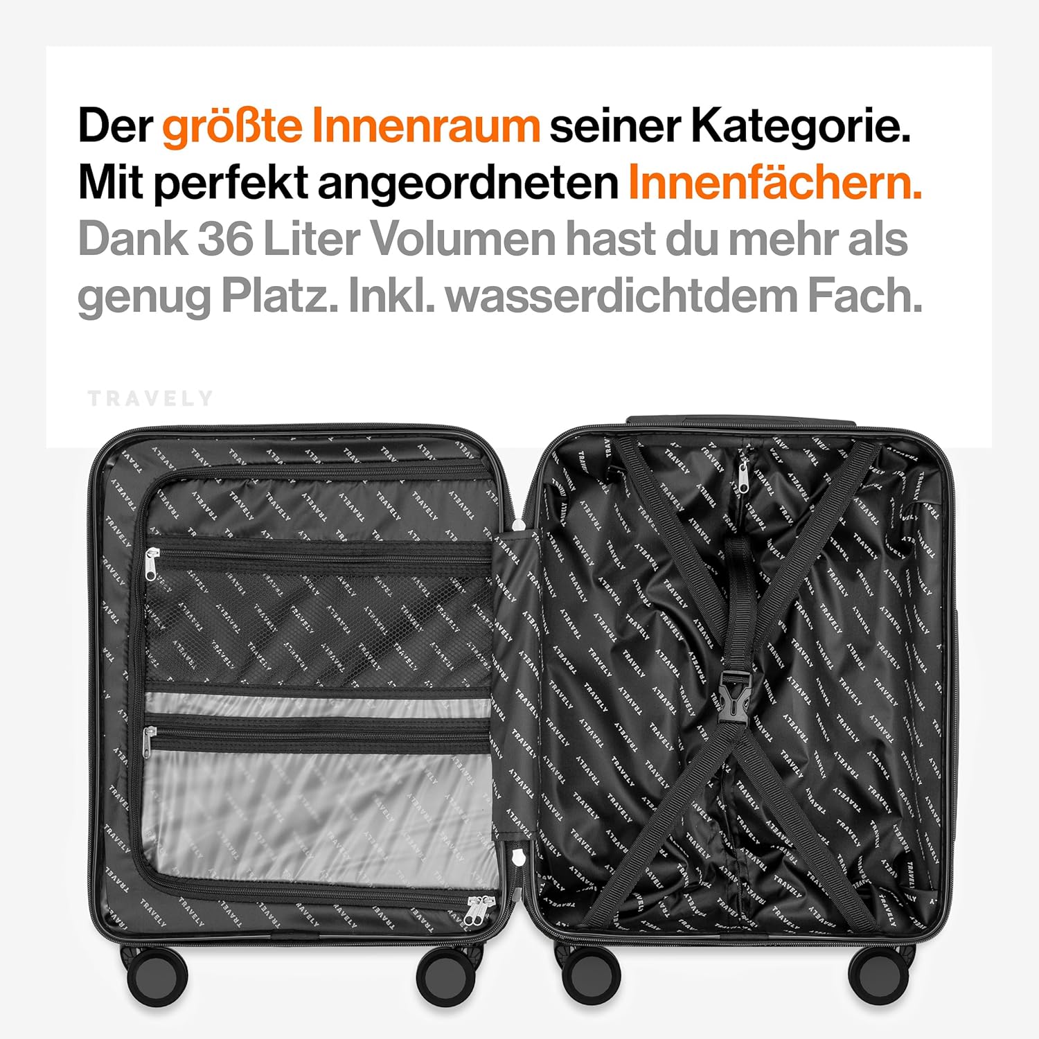 Handgepäck Koffer M 55x35x25cm (36L)