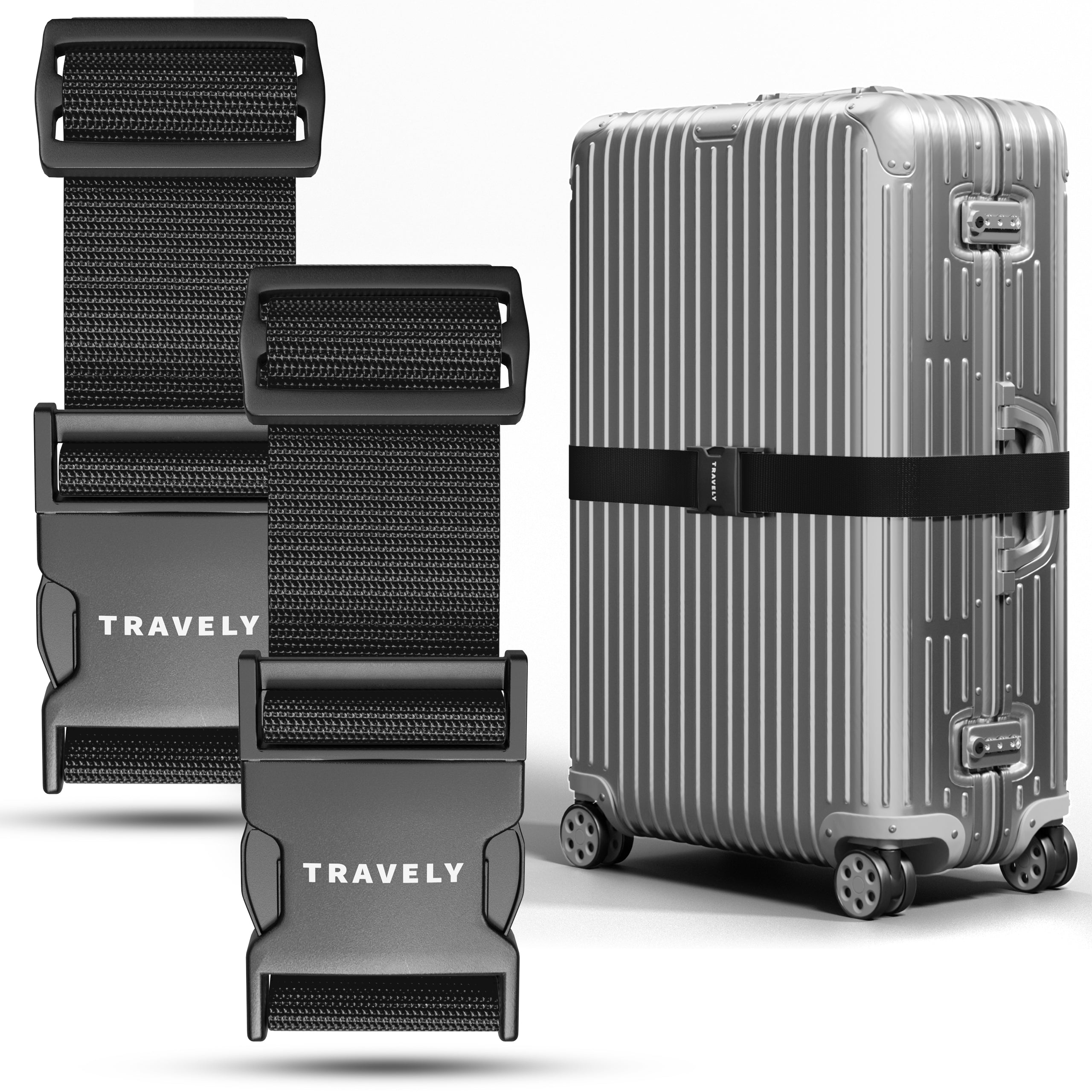 Kofferbänder, einfach verstellbar - 200x5cm