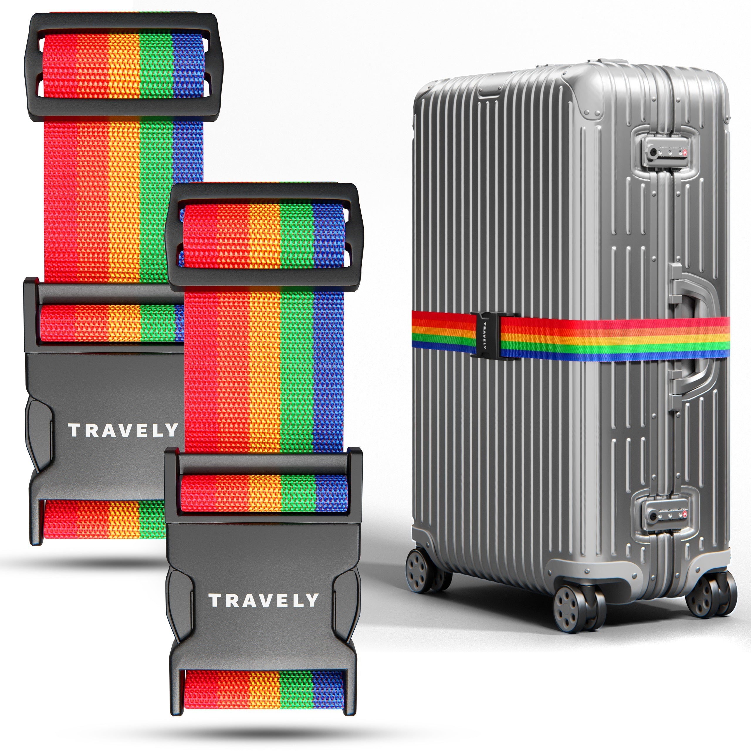 Kofferbänder, einfach verstellbar - 200x5cm