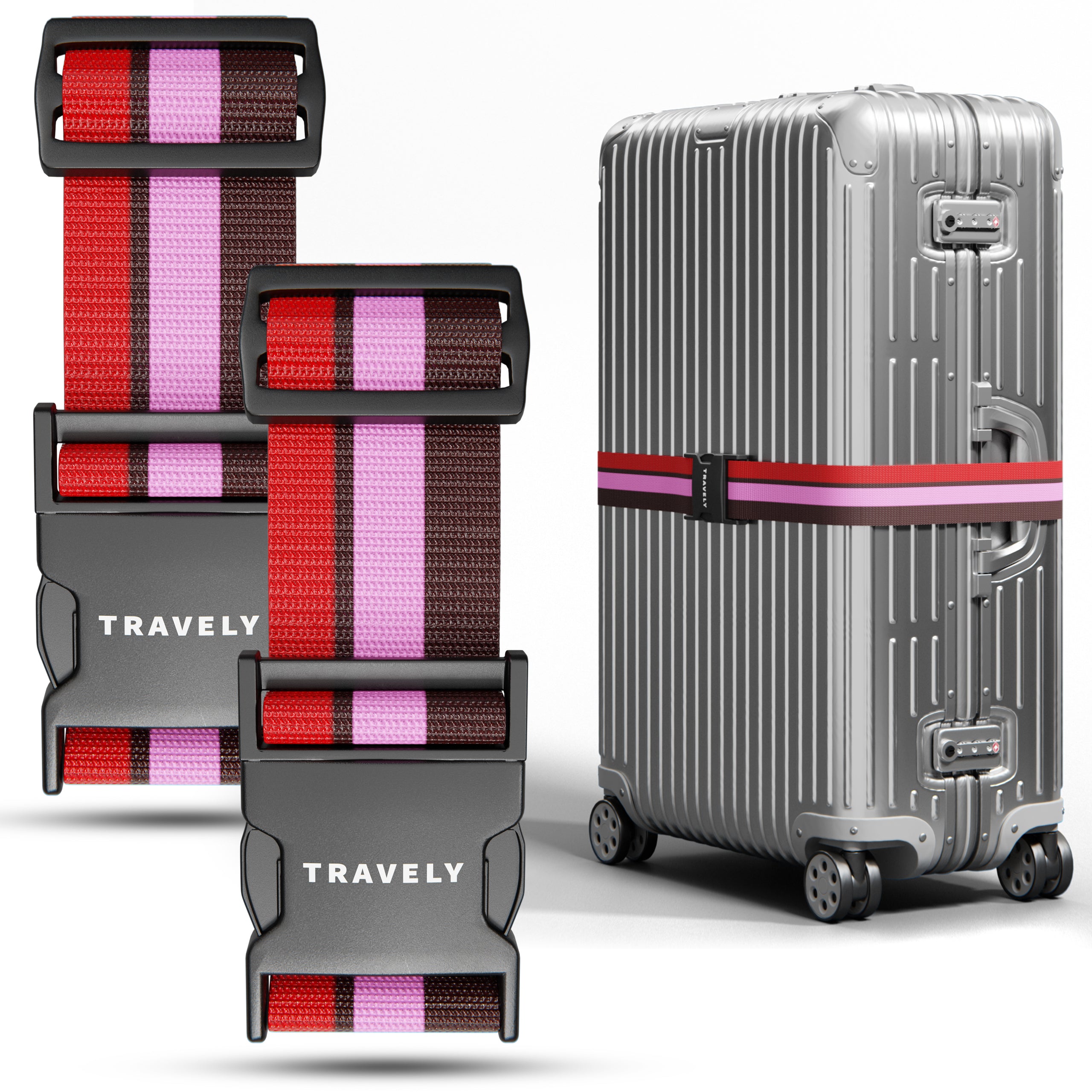 Kofferbänder, einfach verstellbar - 200x5cm