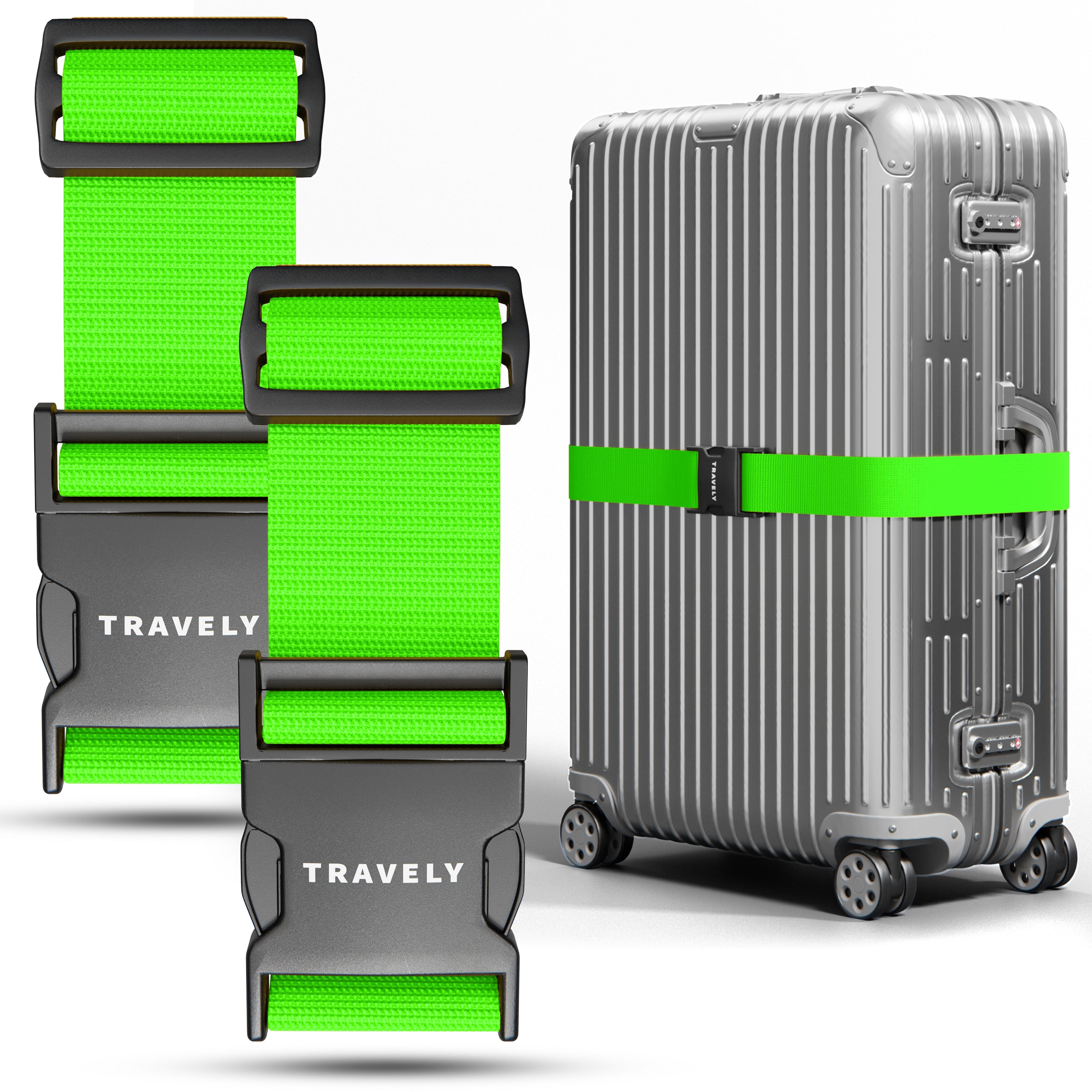 Kofferbänder, einfach verstellbar - 200x5cm