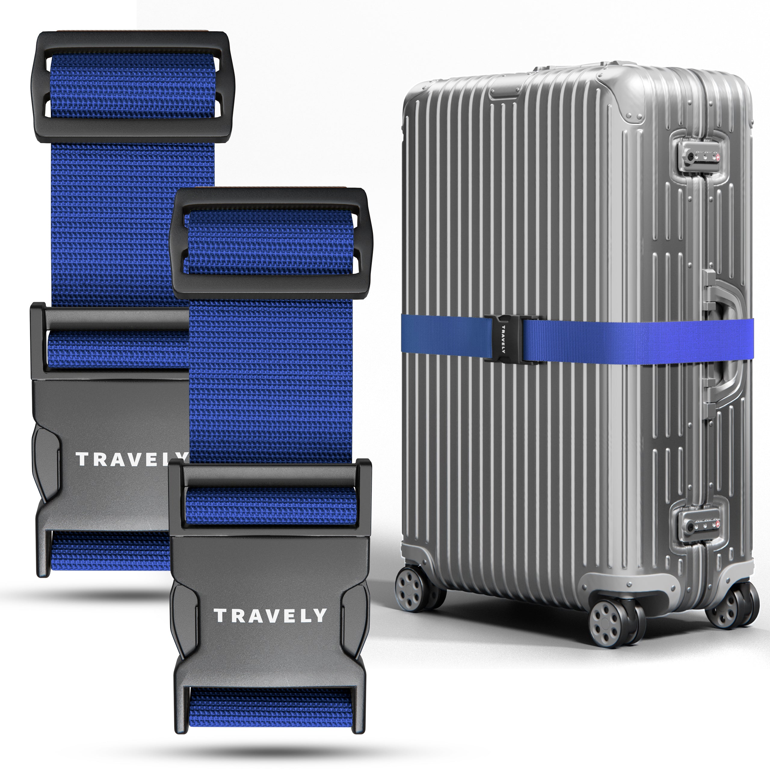 Kofferbänder, einfach verstellbar - 200x5cm