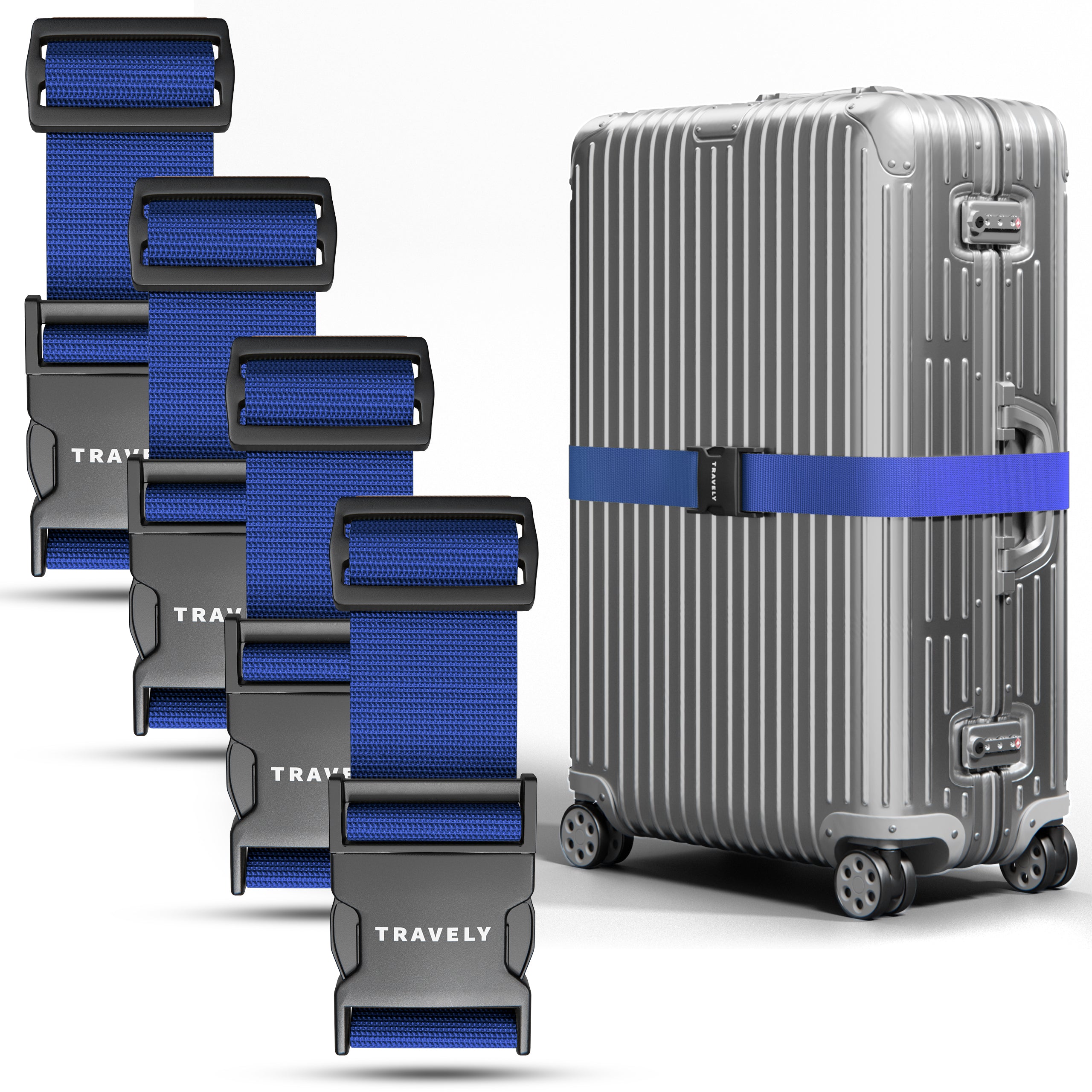 Kofferbänder, einfach verstellbar - 200x5cm