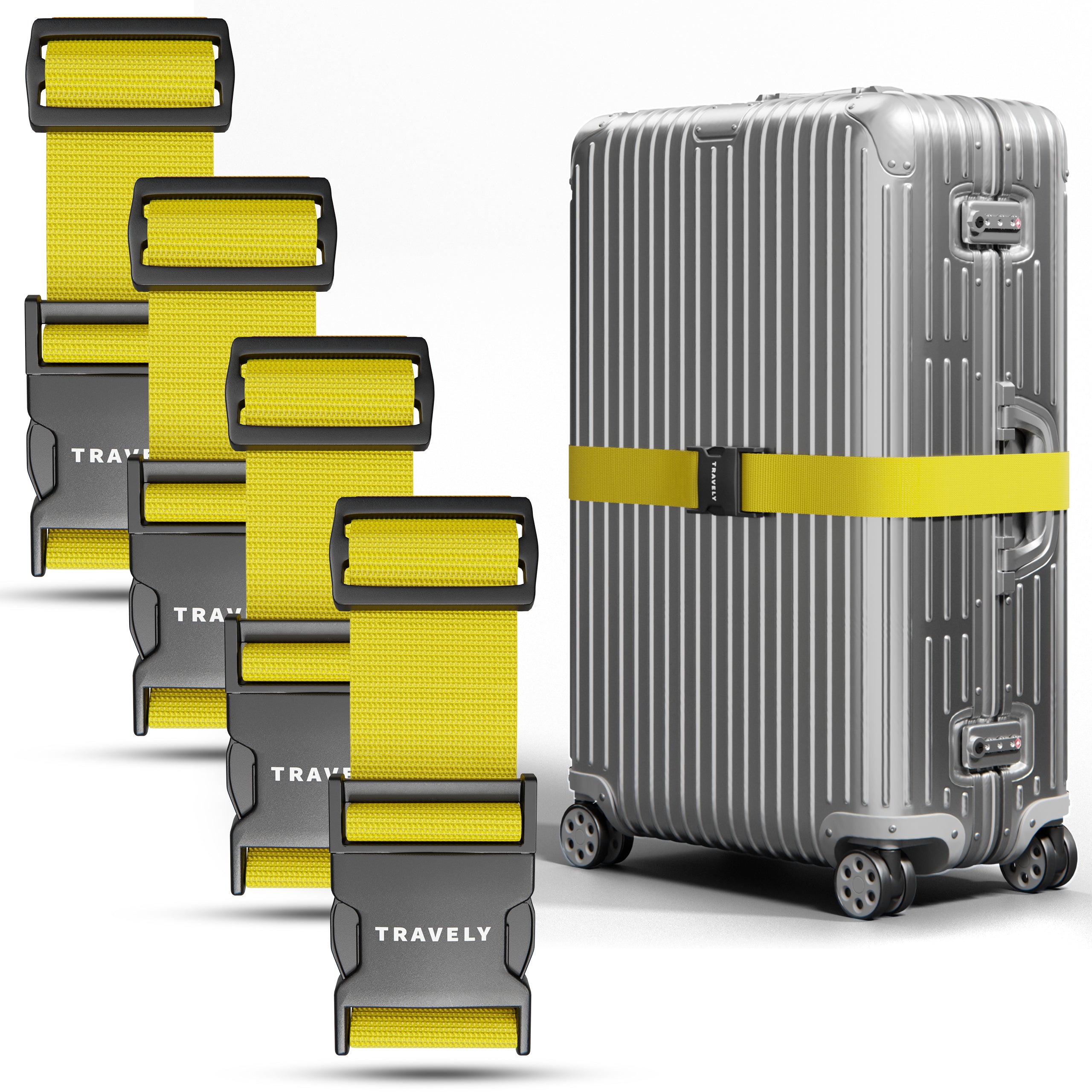 Kofferbänder, einfach verstellbar - 200x5cm