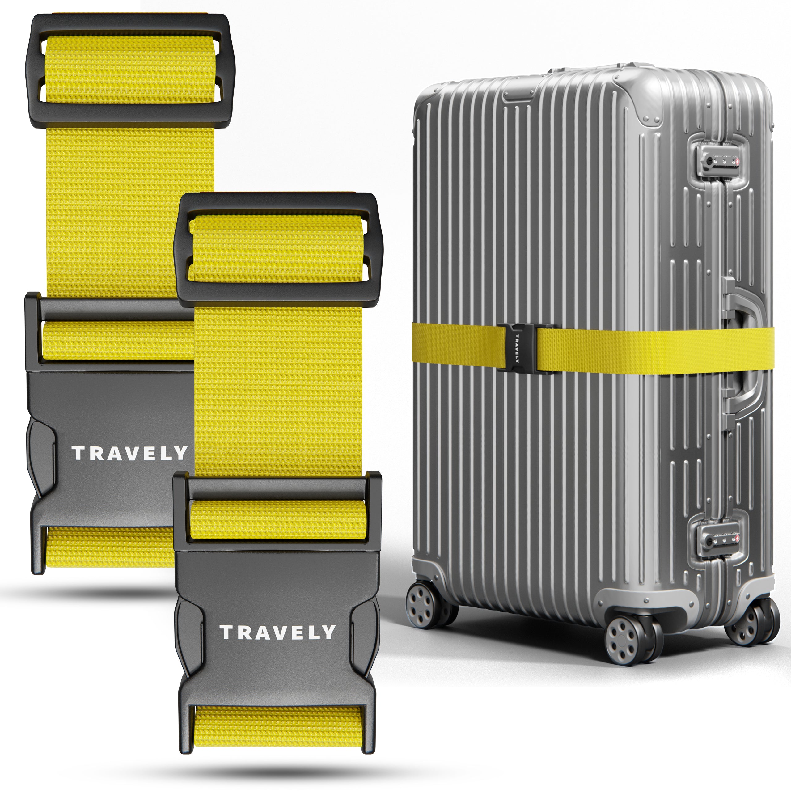 Kofferbänder, einfach verstellbar - 200x5cm