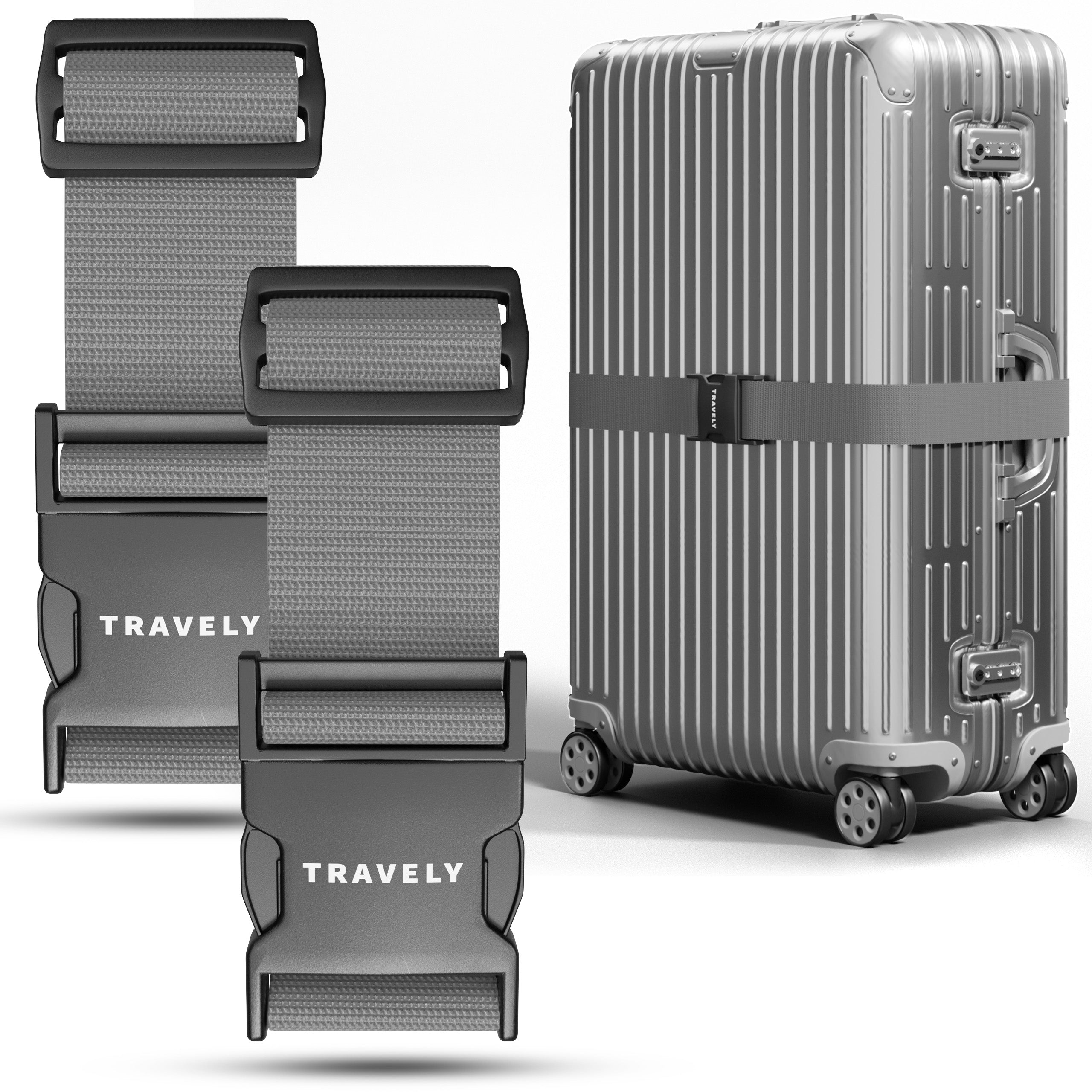 Kofferbänder, einfach verstellbar - 200x5cm