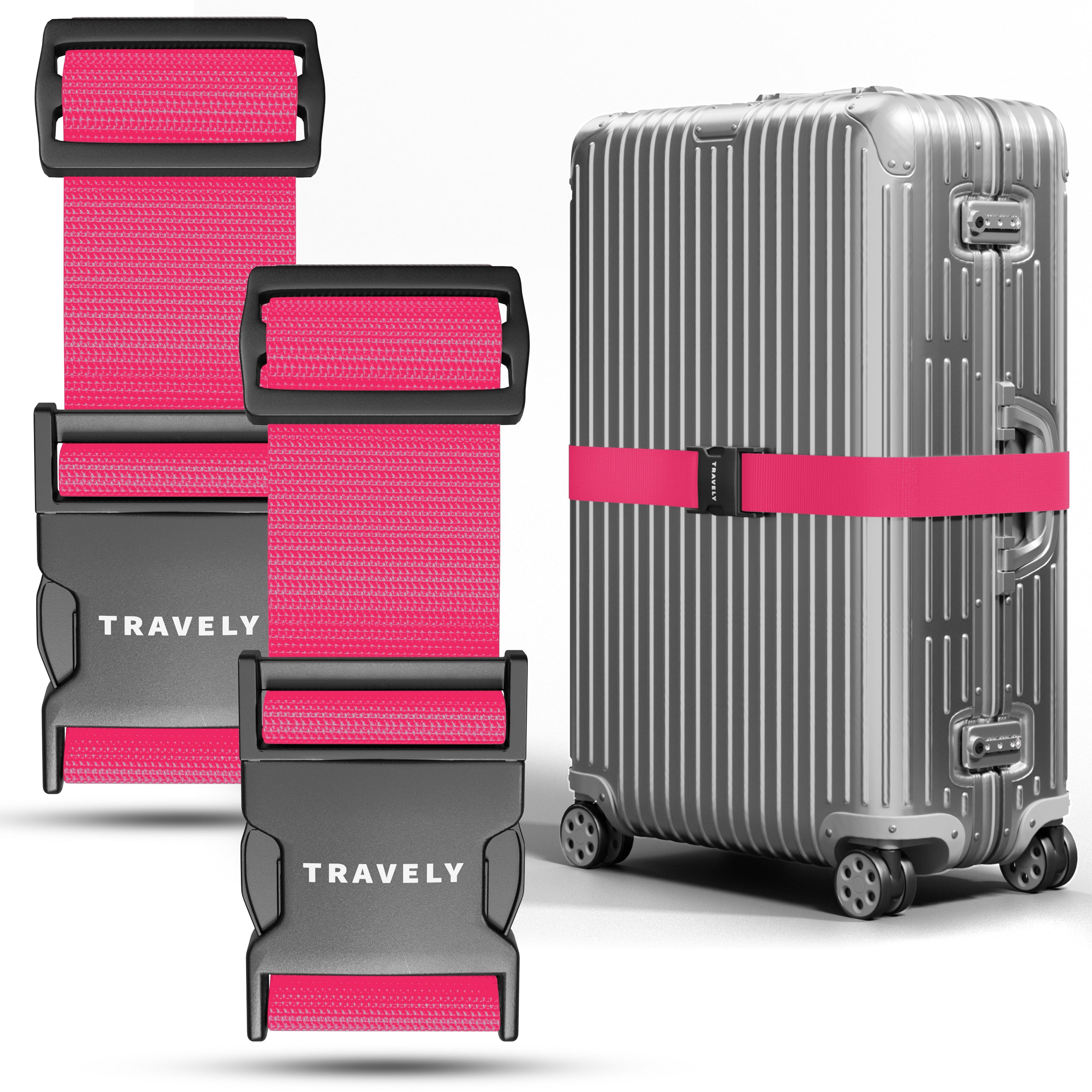 Kofferbänder, einfach verstellbar - 200x5cm