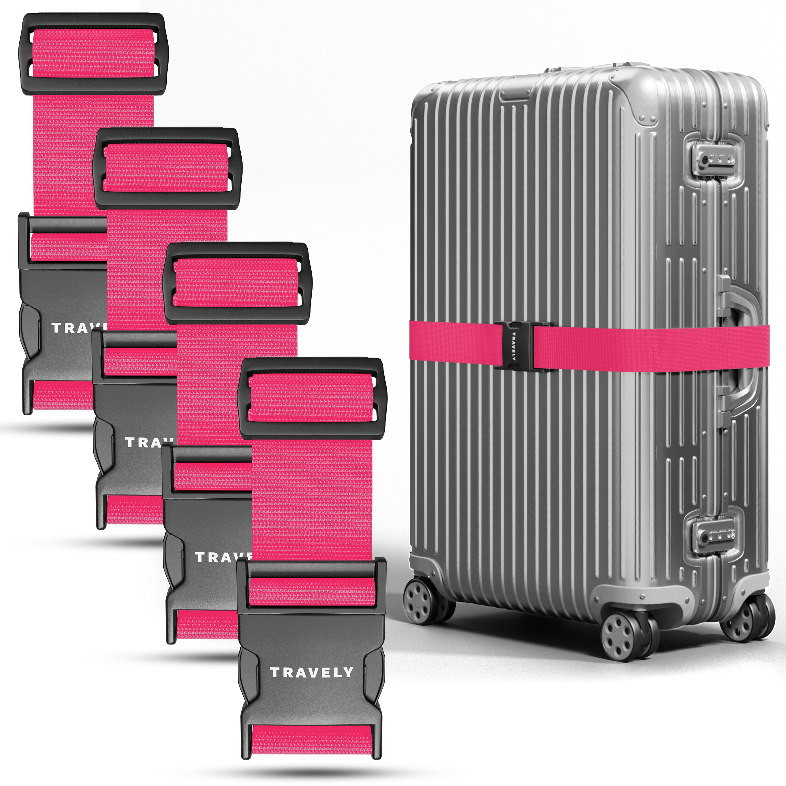 Kofferbänder, einfach verstellbar - 200x5cm