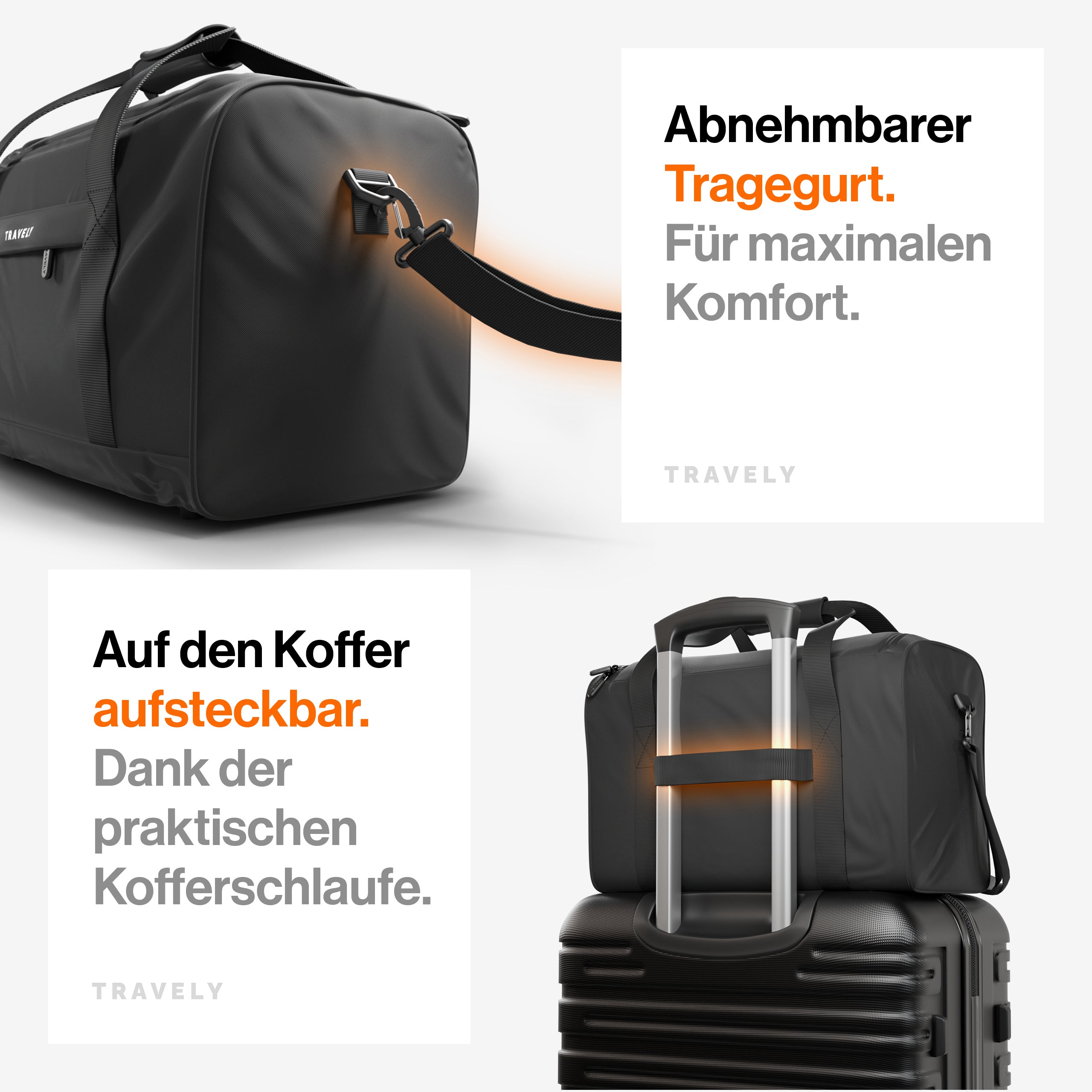 Reisetasche 40x20x25cm (20L)