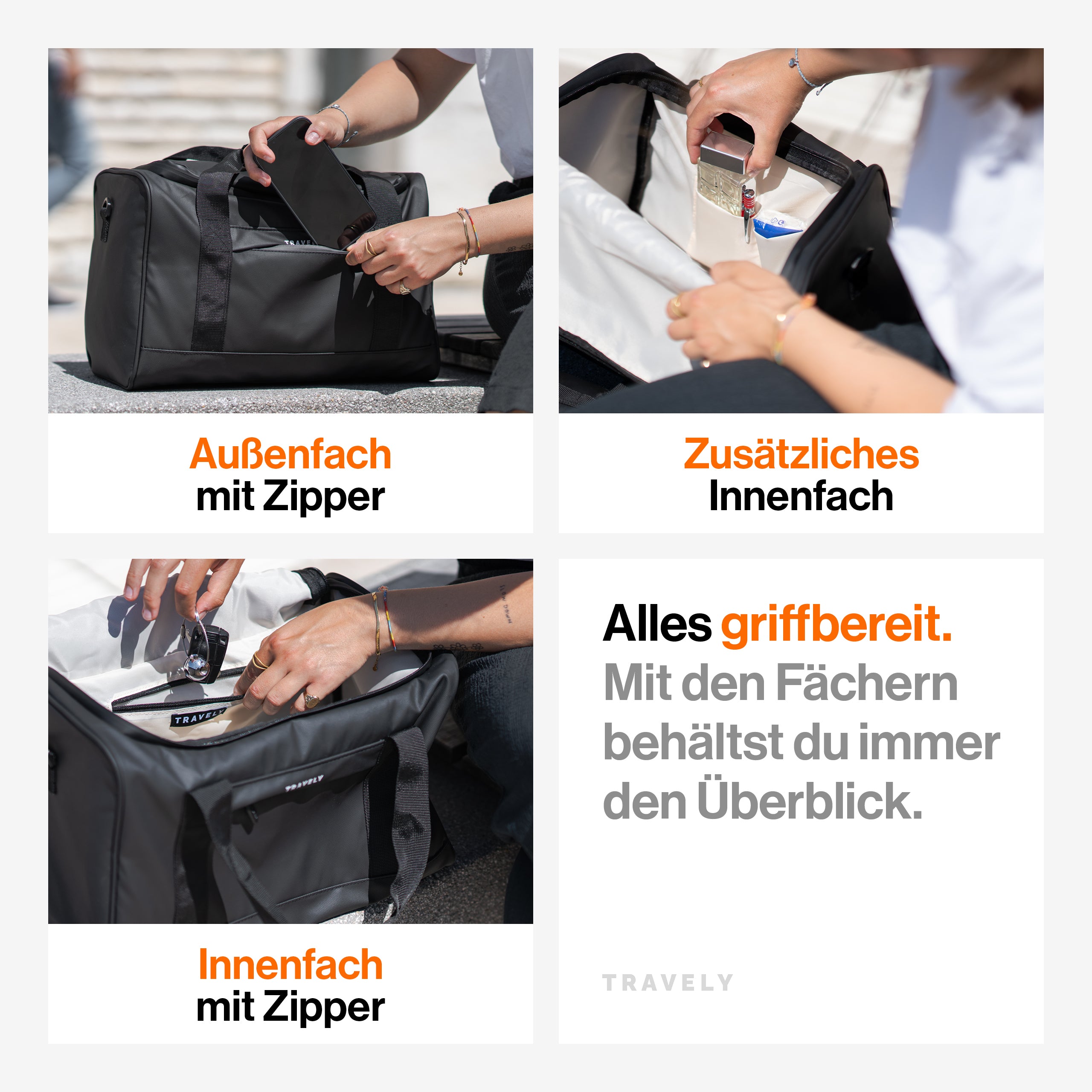 Reisetasche 40x20x25cm (20L)