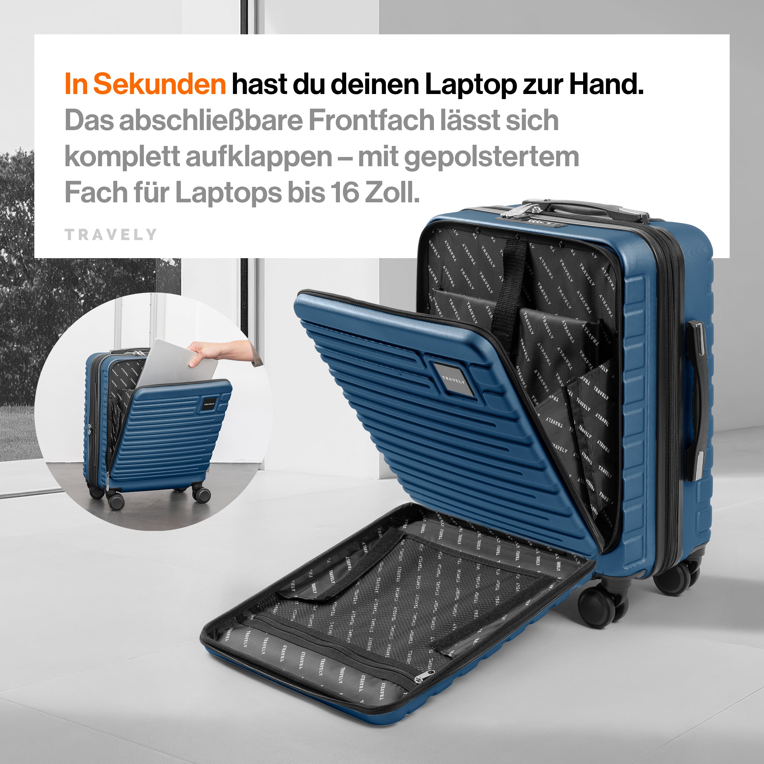 Handgepäck Laptop Koffer M (41-50L)