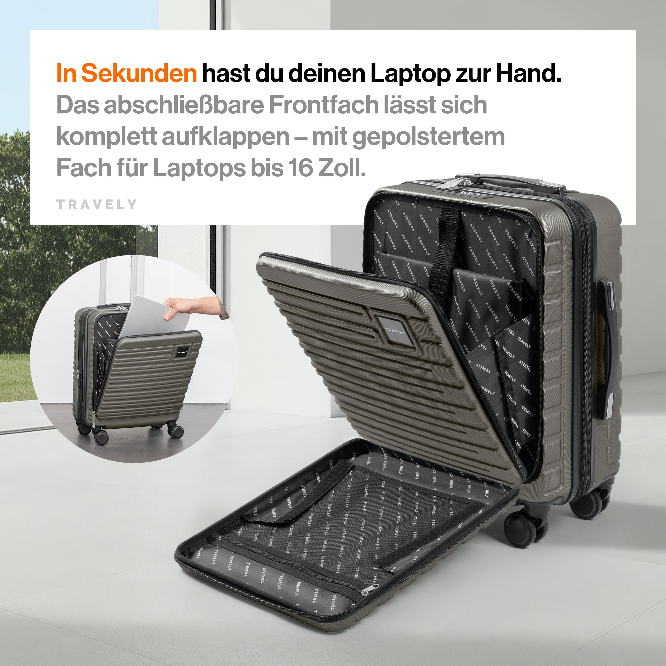 Handgepäck Laptop Koffer M (41-50L)