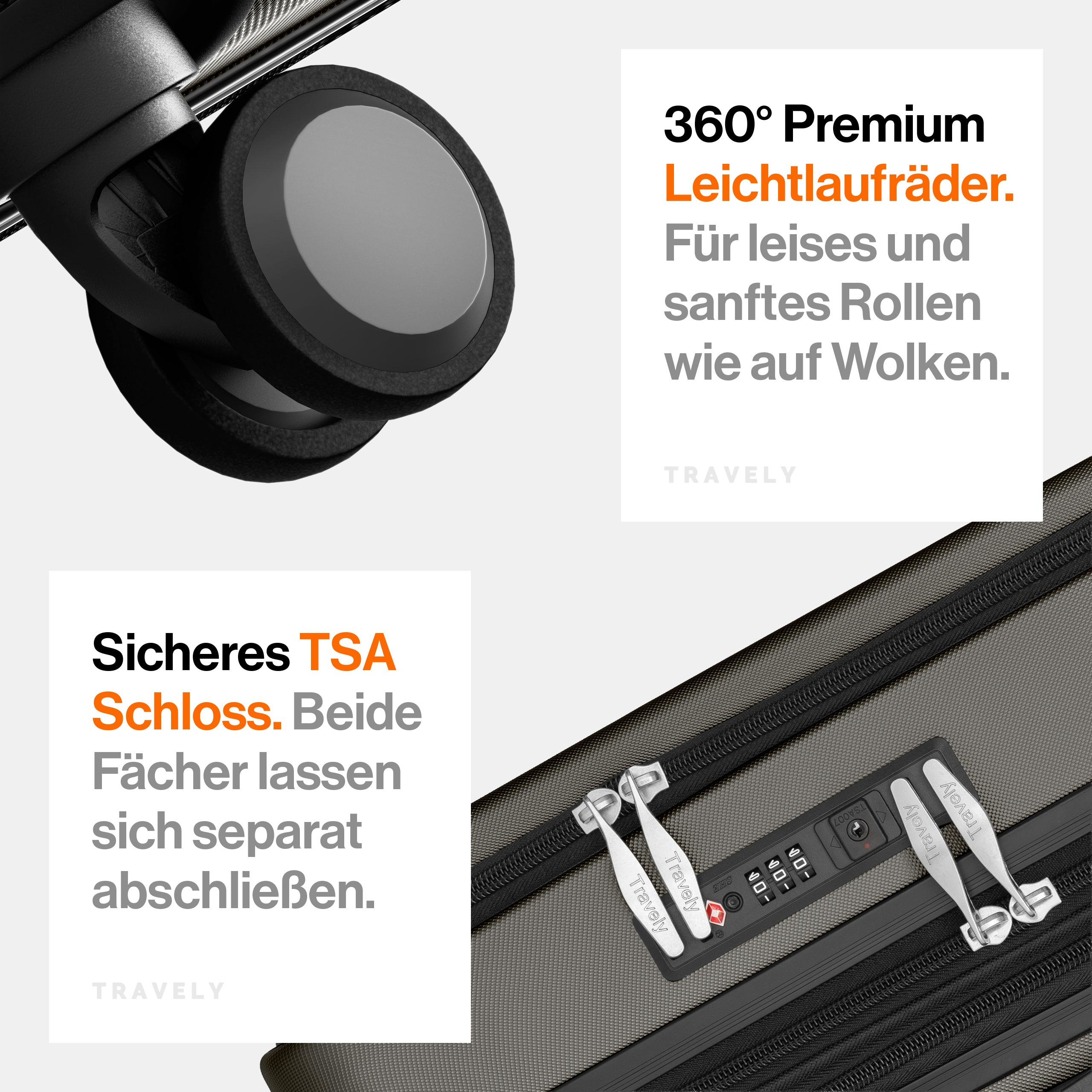 Handgepäck Laptop Koffer M (41-50L)