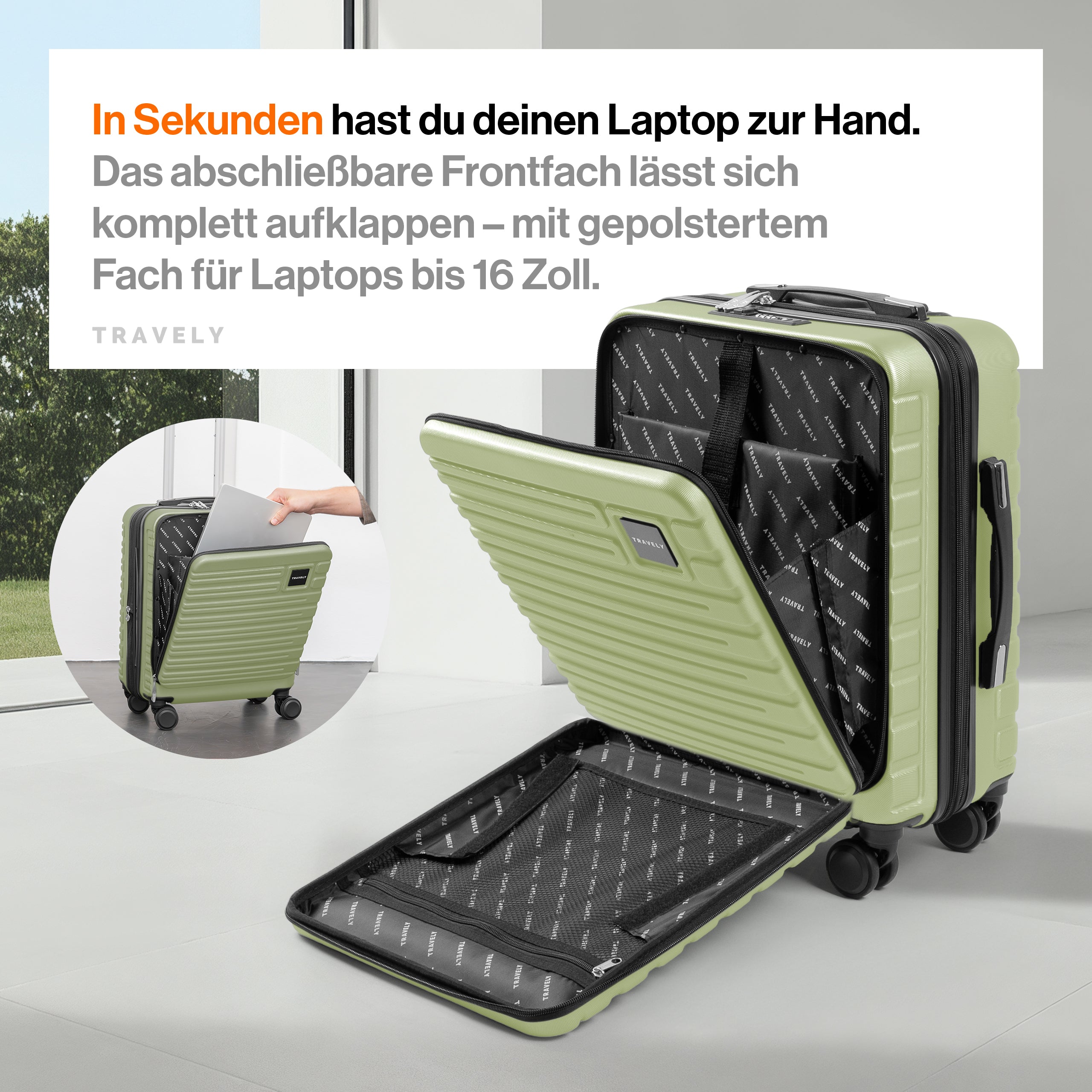 Handgepäck Laptop Koffer M (41-50L)