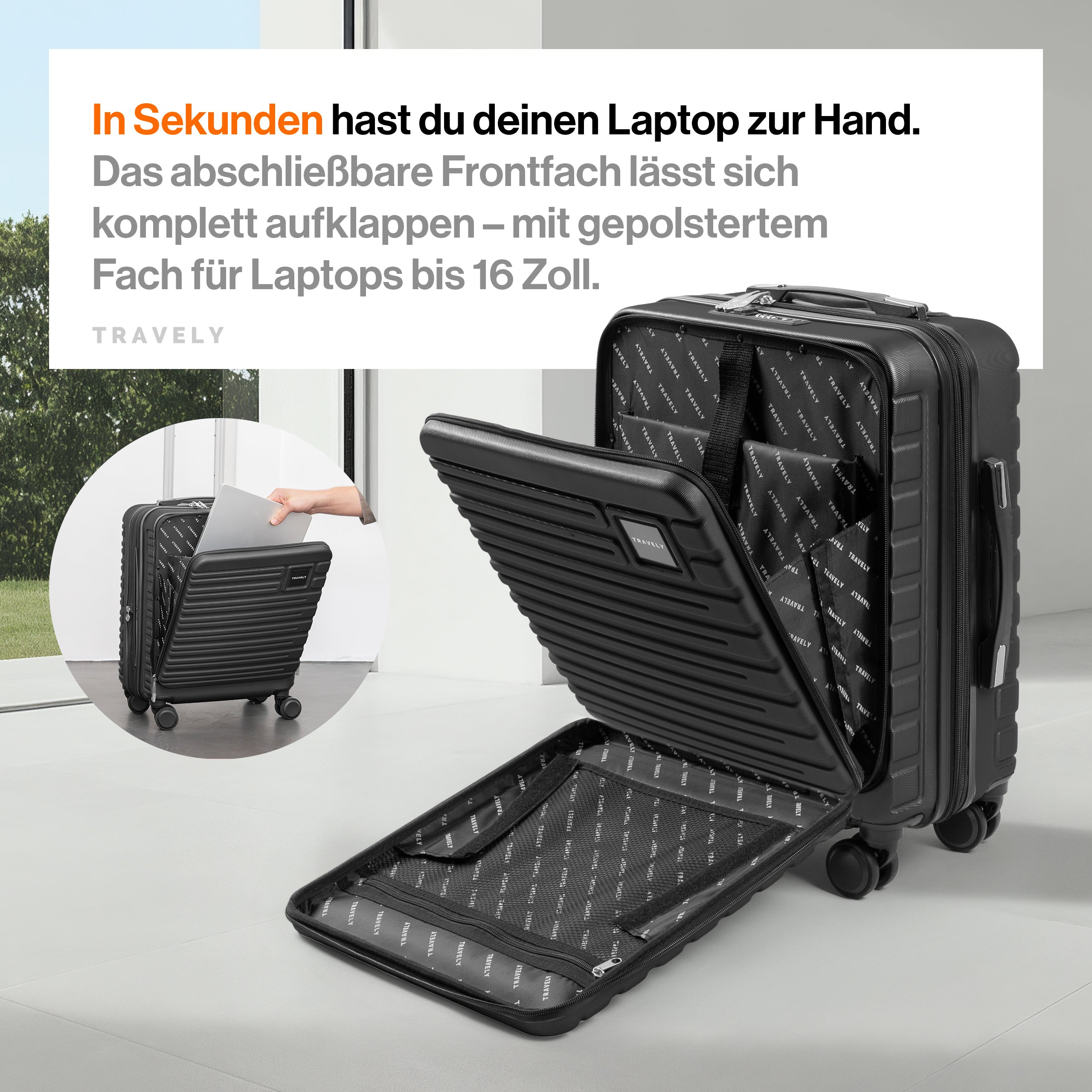 Handgepäck Laptop Koffer M (41-50L)