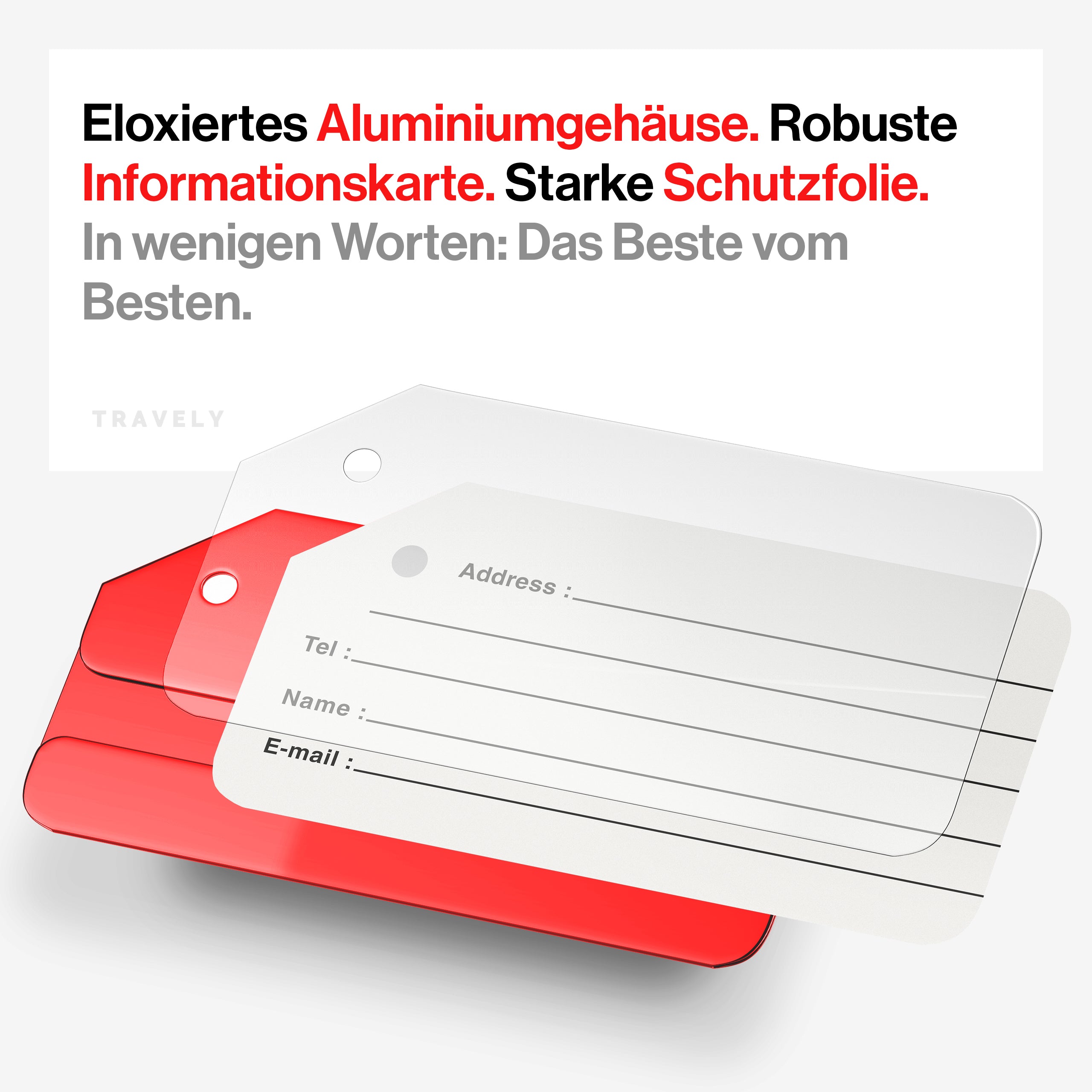 Kofferanhänger - leicht Erkennbar, Robust & Sicher