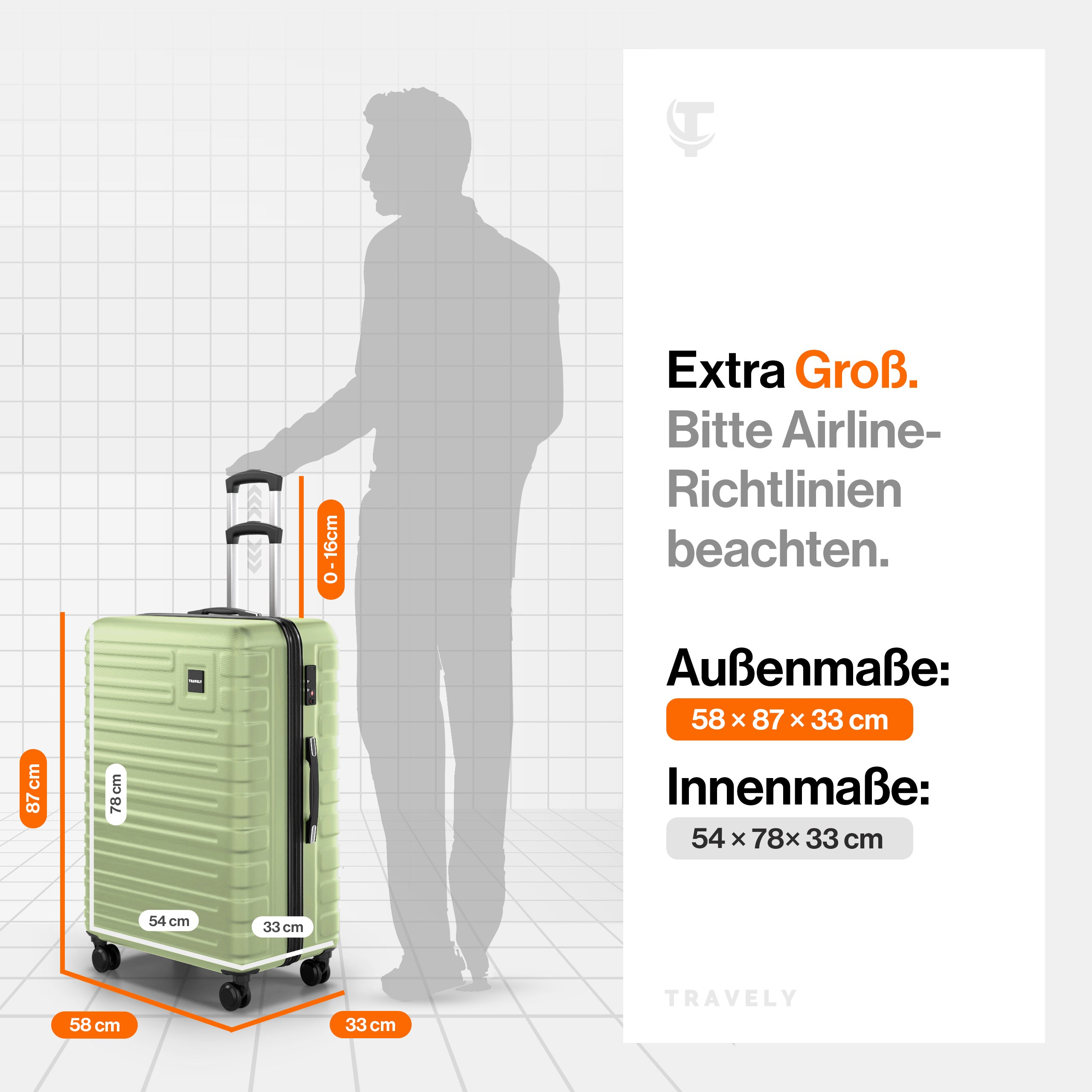 Check-In Reisekoffer XXL (150L)