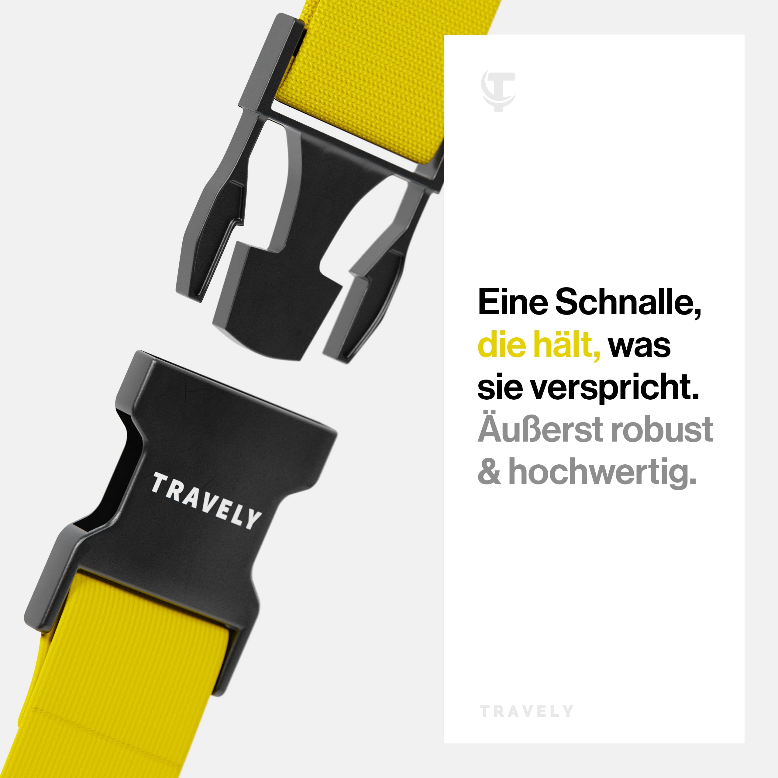 Kofferbänder, einfach verstellbar - 200x5cm