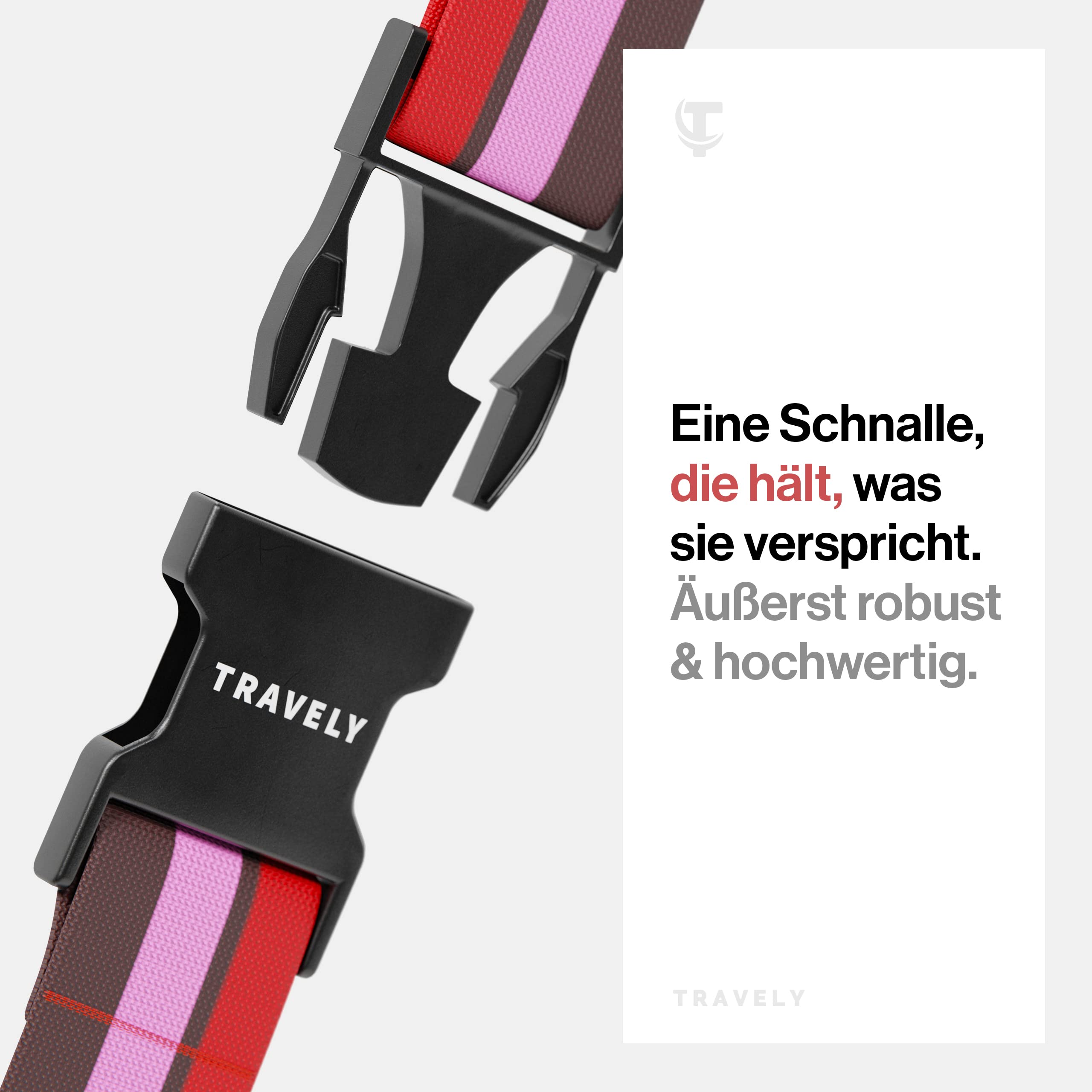 Kofferbänder, einfach verstellbar - 200x5cm