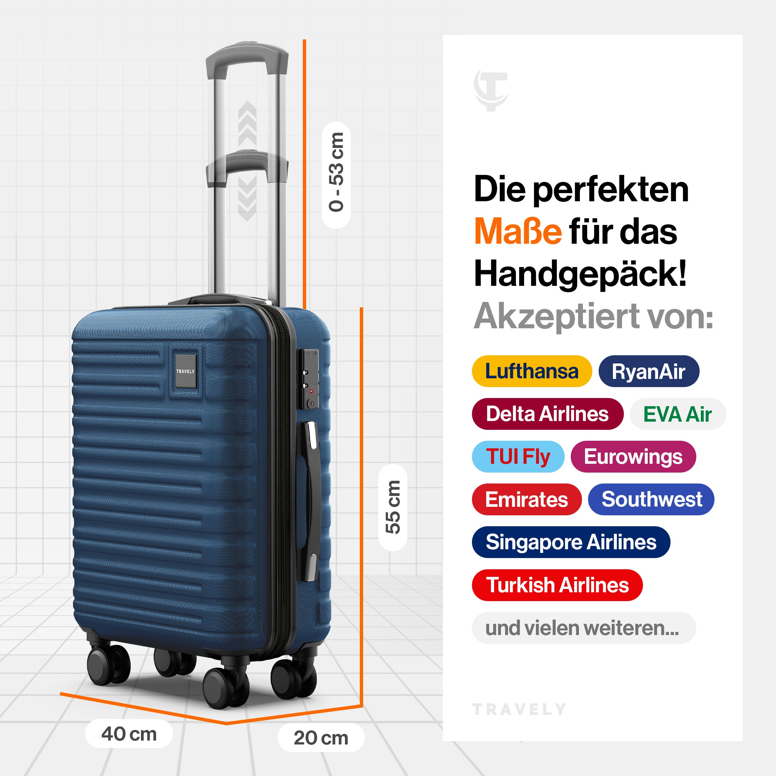 Handgepäck Koffer M (36L)
